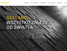 Tablet Screenshot of golland.pl